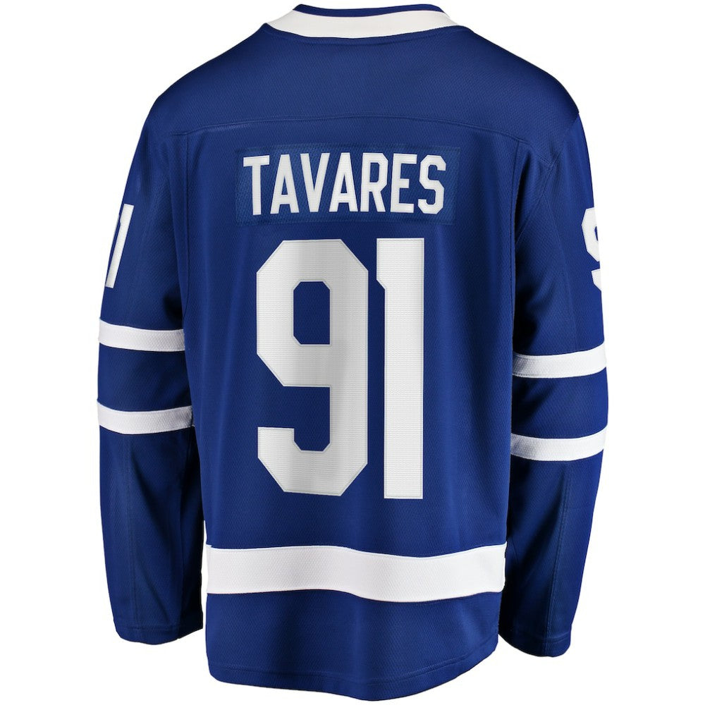 NHL Blue John Tavares Toronto Maple Leafs Fanatics Captain Patch Home Breakaway Jersey