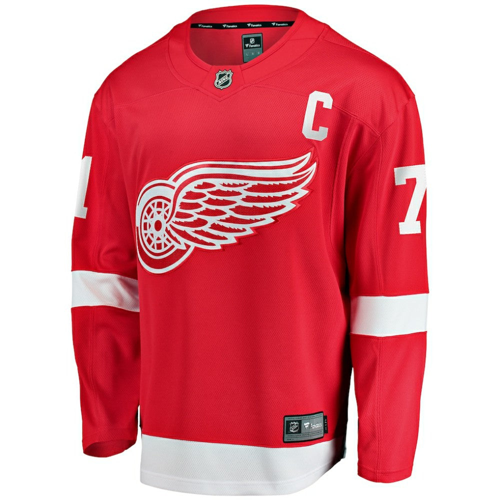 NHL Red Dylan Larkin Detroit Red Wings Fanatics Branded Captain Home Breakaway Jersey