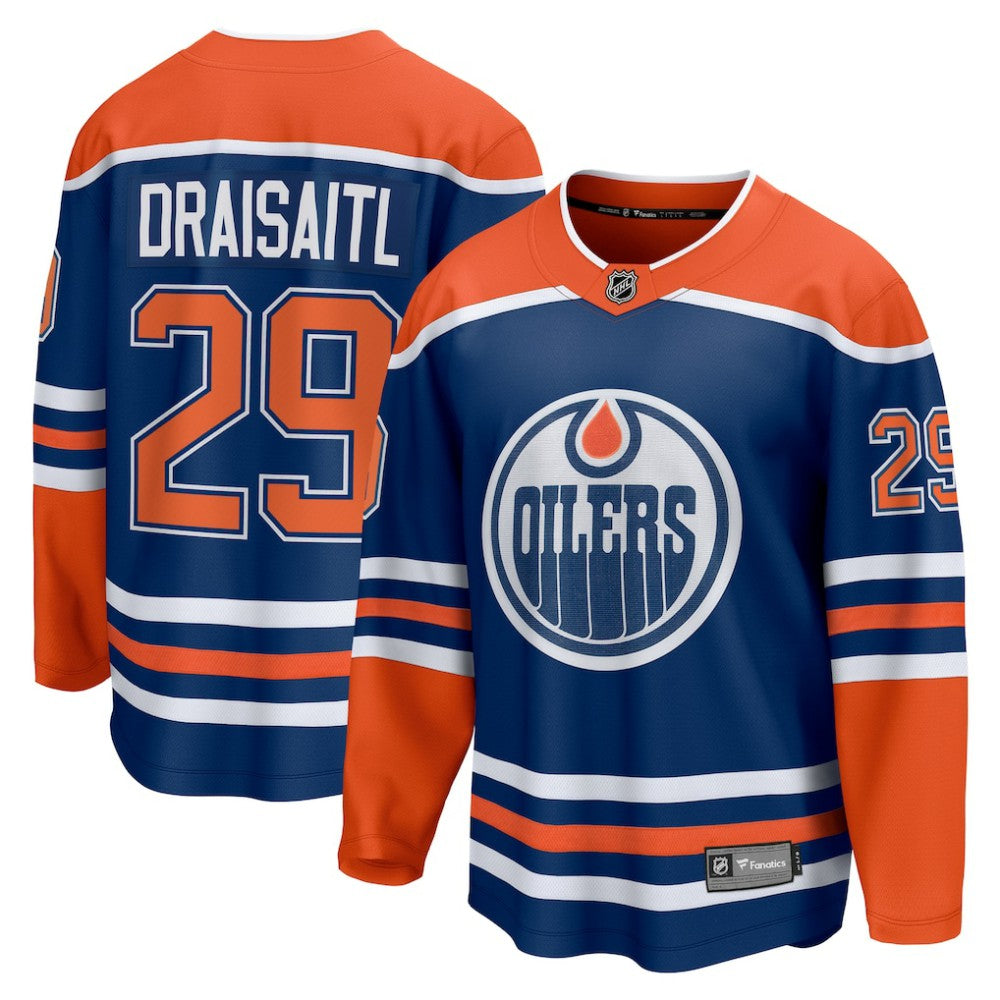 NHL Royal Leon Draisaitl Edmonton Oilers Fanatics Home Breakaway Jersey