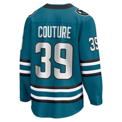 NHL Teal Logan Couture San Jose Sharks Fanatics Home Breakaway Jersey