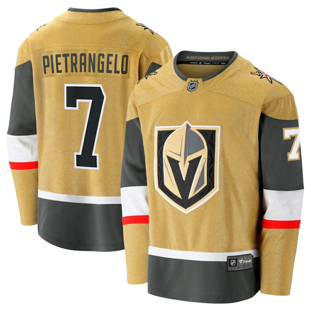 NHL Gold Alex Pietrangelo Vegas Golden Knights Fanatics Home Breakaway Jersey