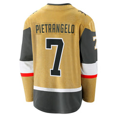NHL Gold Alex Pietrangelo Vegas Golden Knights Fanatics Home Breakaway Jersey
