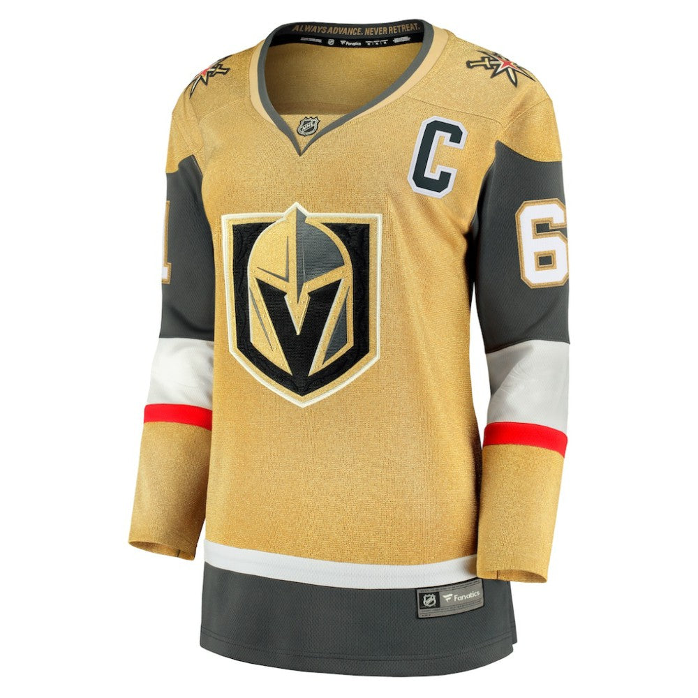 NHL Gold Mark Stone Vegas Golden Knights Fanatics Women's Captain Patch Home Breakaway Player Jersey