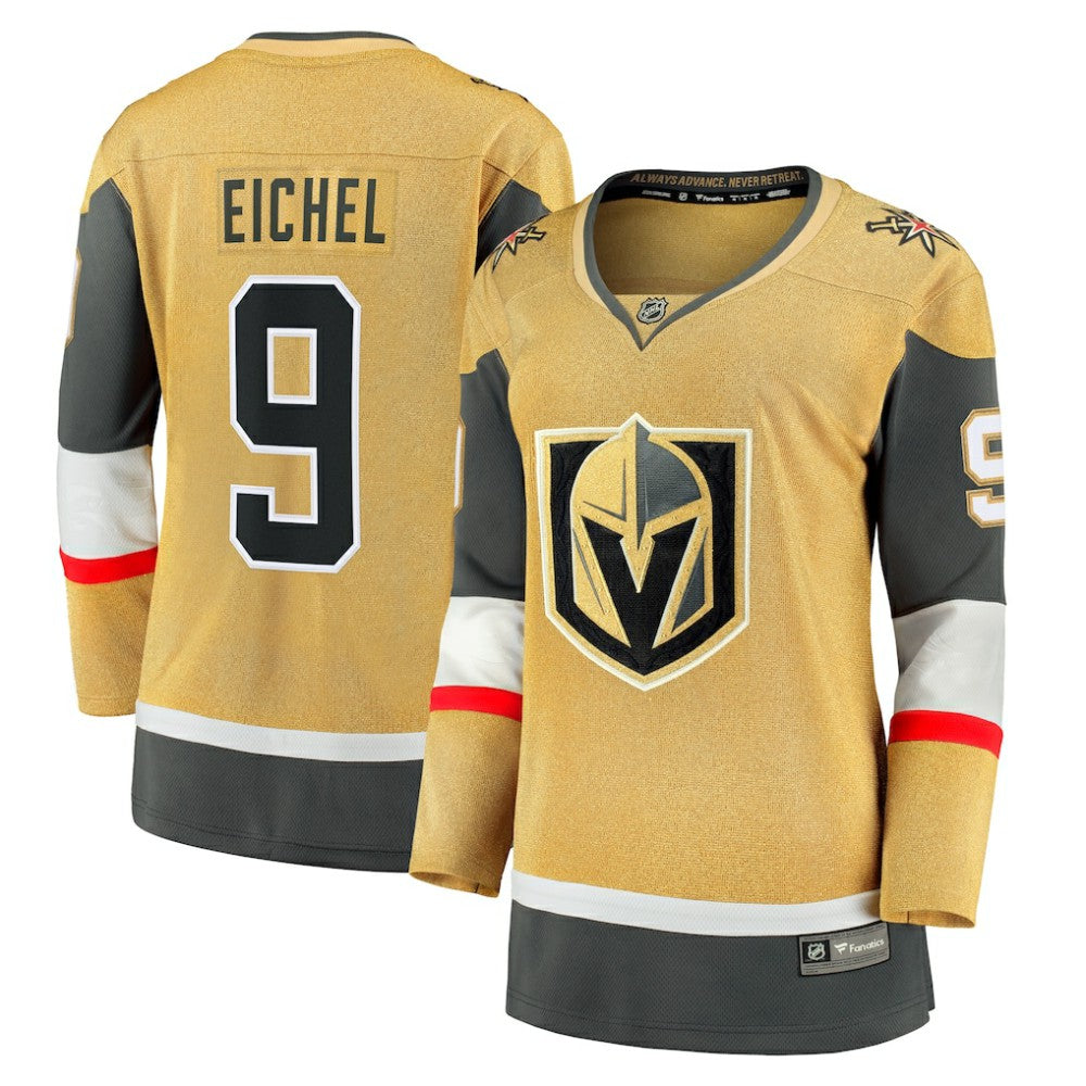 NHL Gold Jack Eichel Vegas Golden Knights Fanatics Women's Home Breakaway Player Jersey