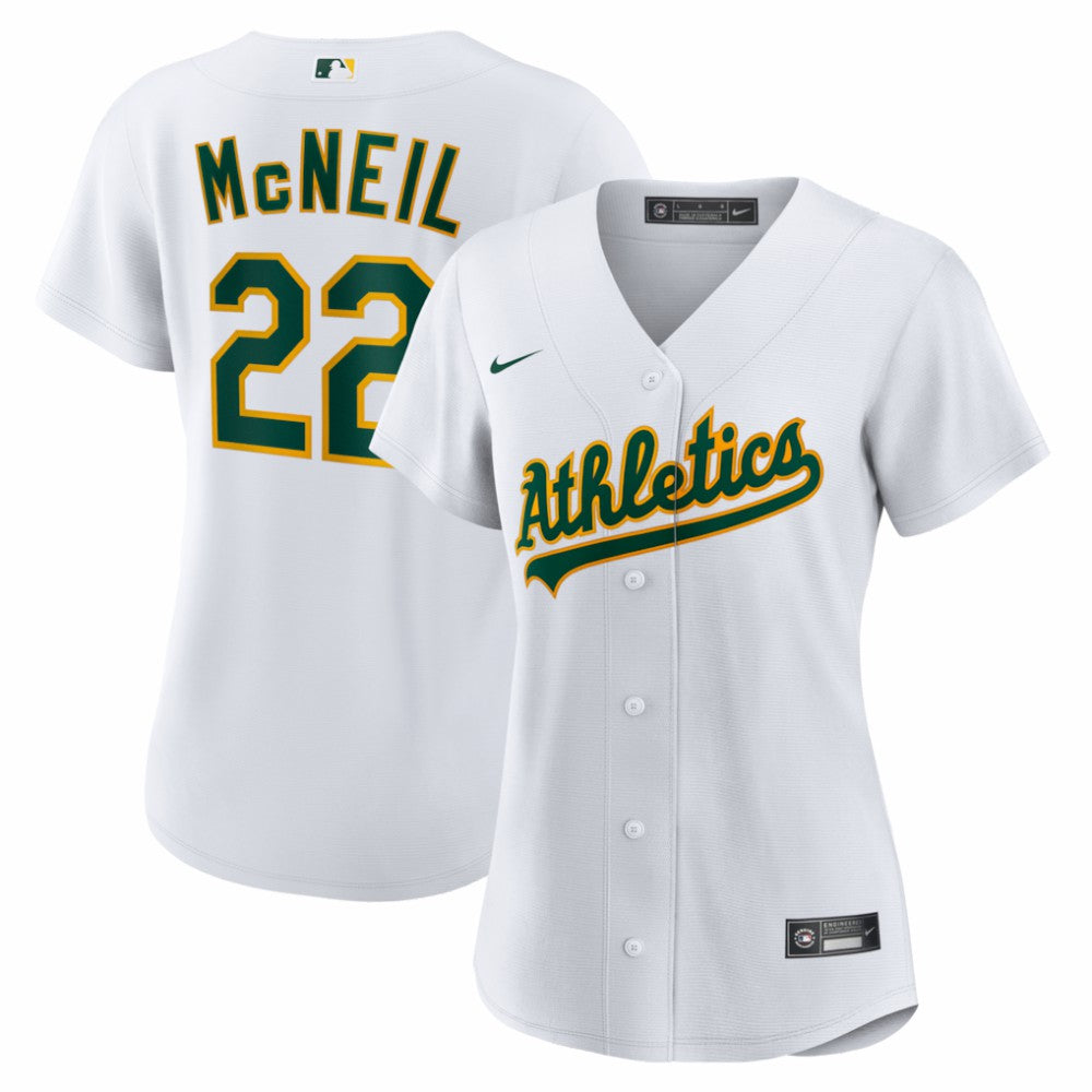MLB Jeff McNeil Athletics Nike Women's Home Replica Jersey