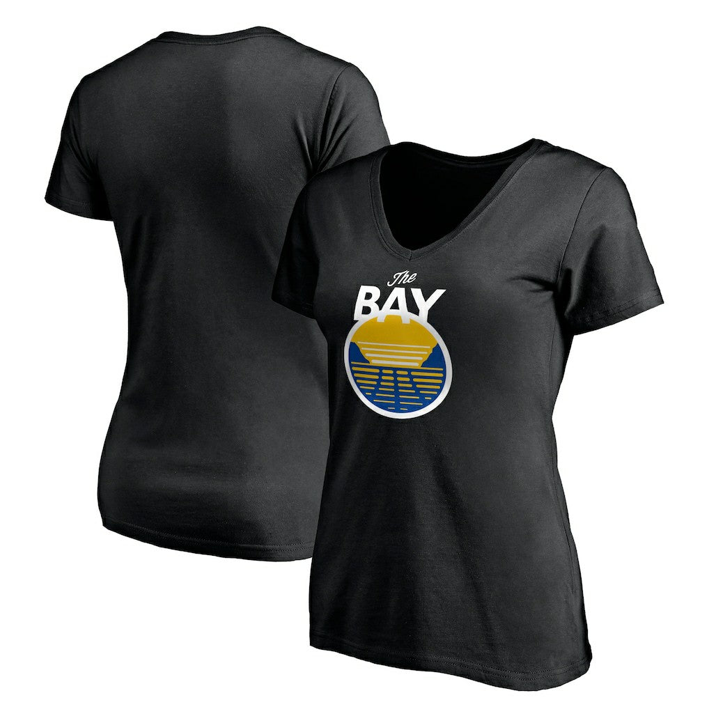 NBA Golden State Warriors Women's Primary Logo V-Neck T-Shirt sale