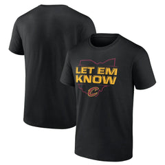 NBA Cleveland Cavaliers Hometown Collection Let Em Know T-Shirt sale