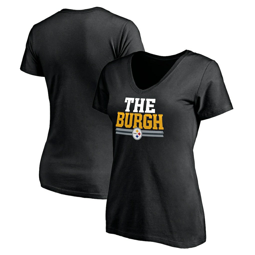 Women's Hometown Collection The Burgh V-Neck T-Shirt - Pittsburgh Steelers