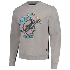 The Wild Collective Unisex Distressed Pullover Sweatshirt - Miami Dolphins