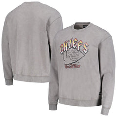 The Wild Collective Unisex Distressed Pullover Sweatshirt - Kansas City Chiefs