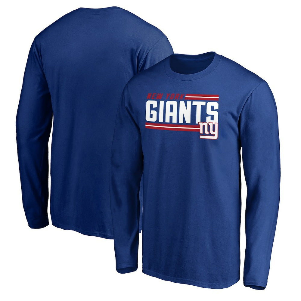 On Side Stripe Long Sleeve T-Shirt - New York Giants