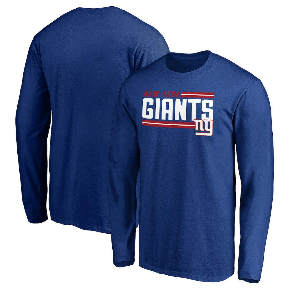 On Side Stripe Long Sleeve T-Shirt - New York Giants