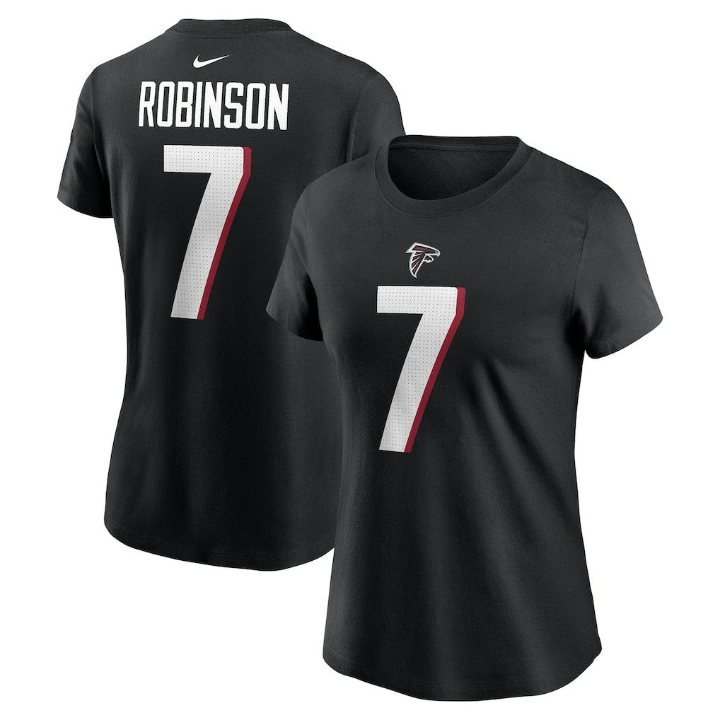 Bijan Robinson  Women's Player Name & Number T-Shirt - Atlanta Falcons