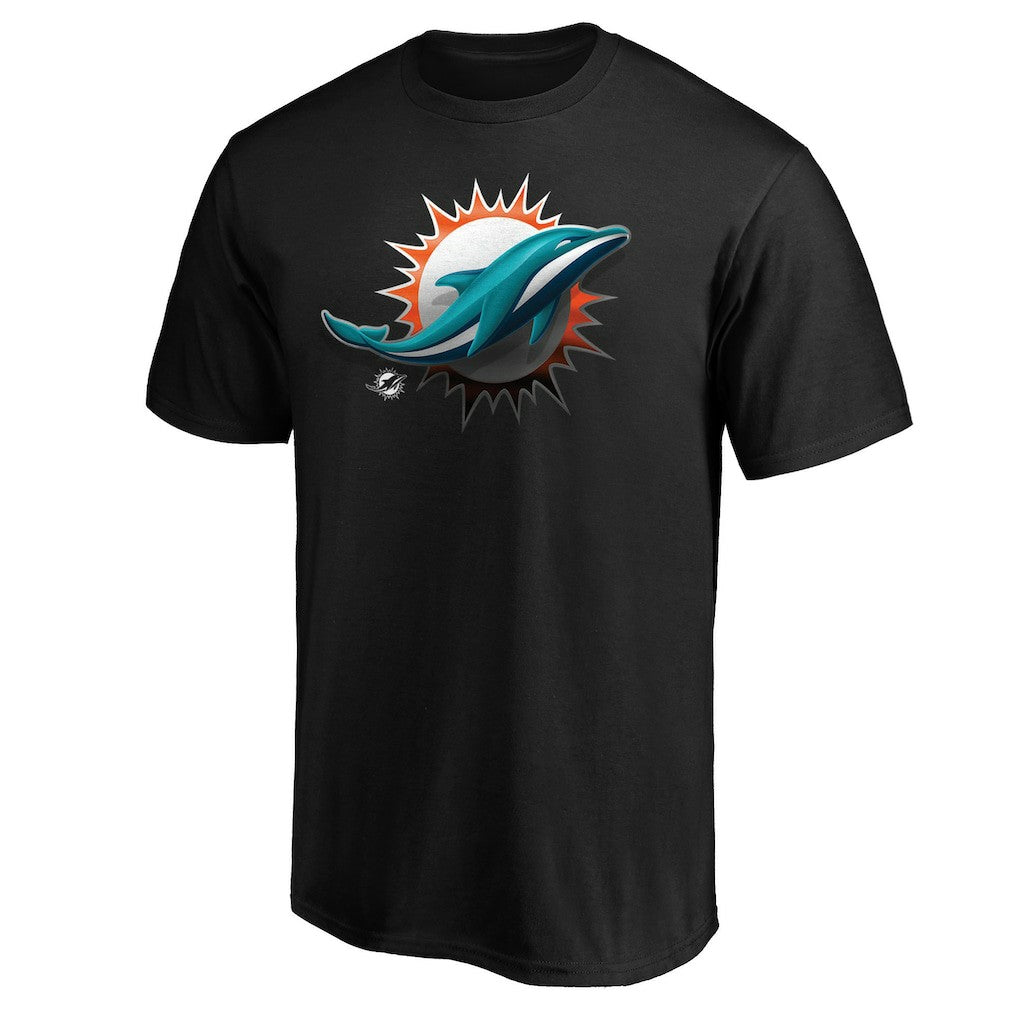 Midnight Mascot Team Logo T-Shirt - Miami Dolphins