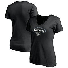 Women's Hometown Collection 1st Down V-Neck T-Shirt - Las Vegas Raiders
