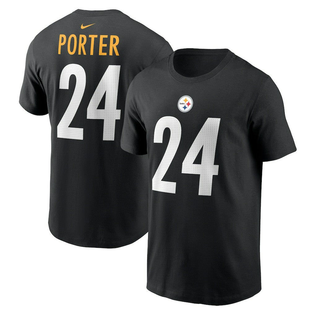 Joey Porter Jr.  Player Name & Number T-Shirt - Pittsburgh Steelers