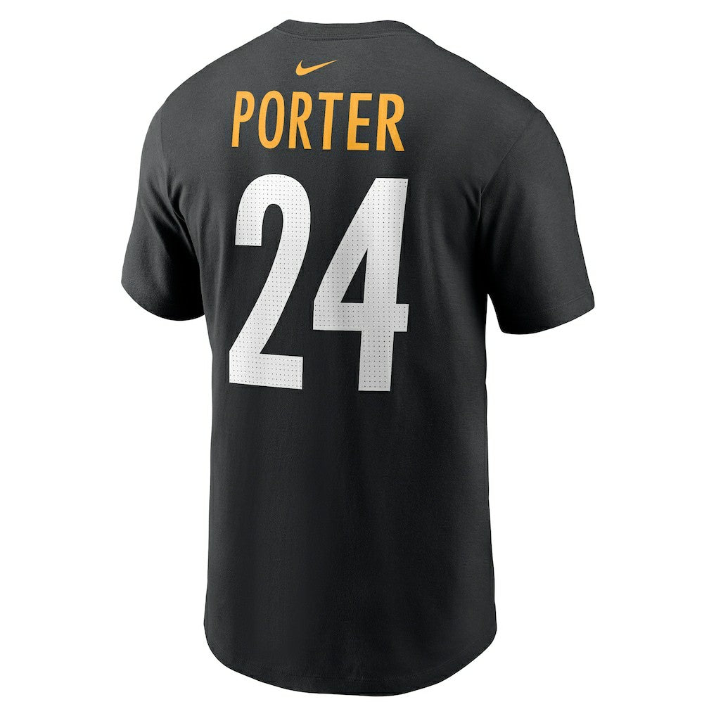 Joey Porter Jr.  Player Name & Number T-Shirt - Pittsburgh Steelers
