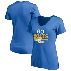 Women's Hometown Collection Go Bolts V-Neck T-Shirt - Los Angeles Chargers