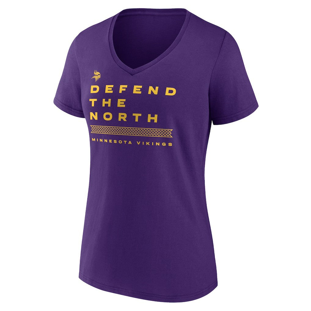 Women's Hometown Collection Defend The North V-Neck T-Shirt - Minnesota Vikings