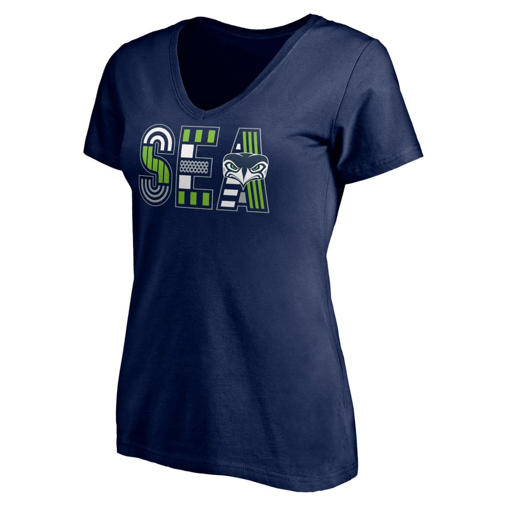 Women's Hometown Collection V-Neck T-Shirt - Seattle Seahawks