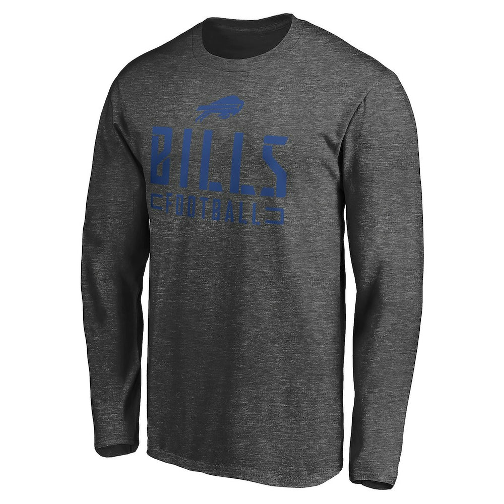 Stencil Stack Long Sleeve T-Shirt - Buffalo Bills