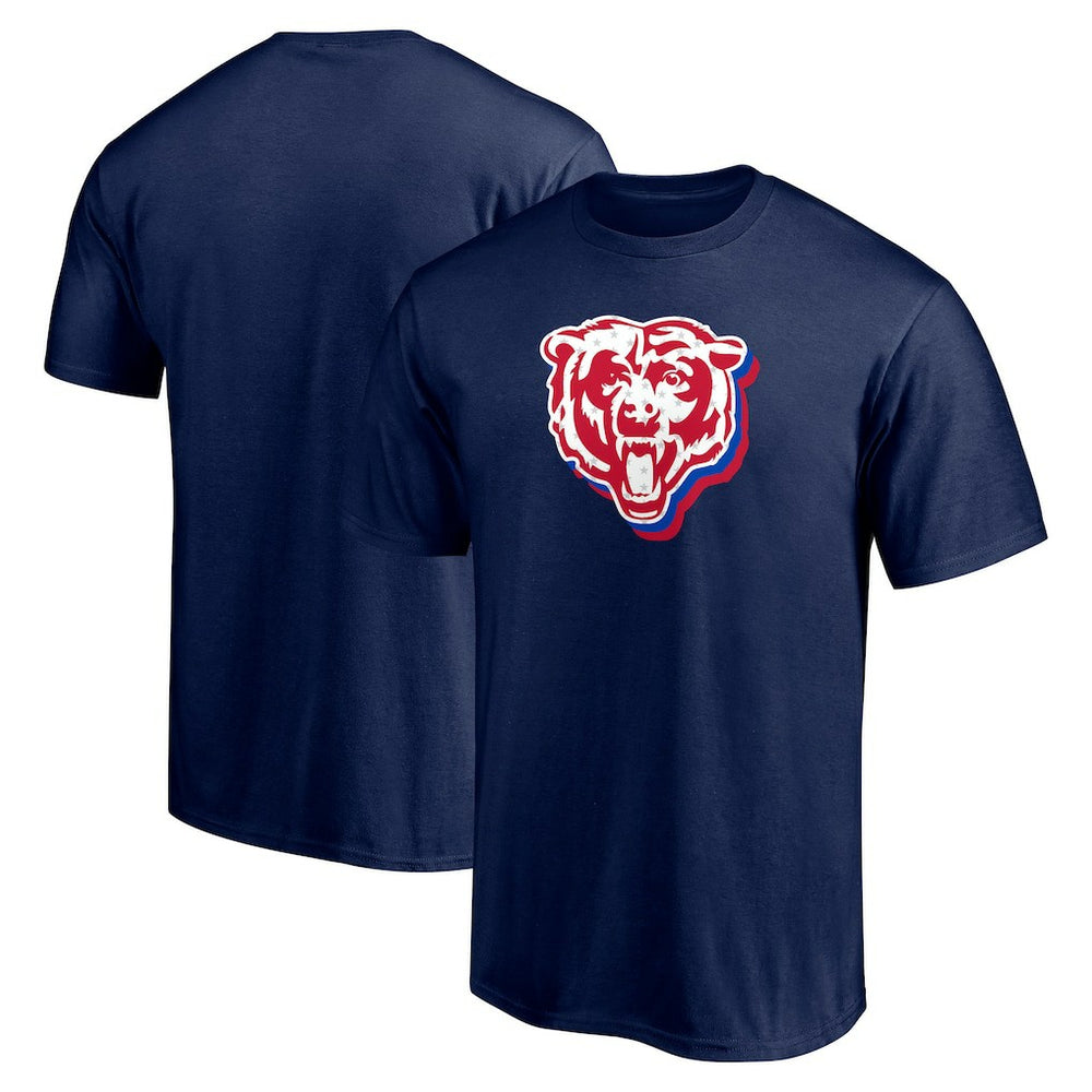 Red White and Team T-Shirt - Chicago Bears