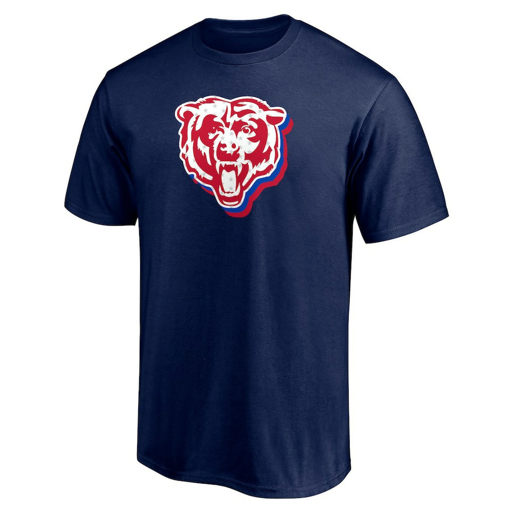 Red White and Team T-Shirt - Chicago Bears