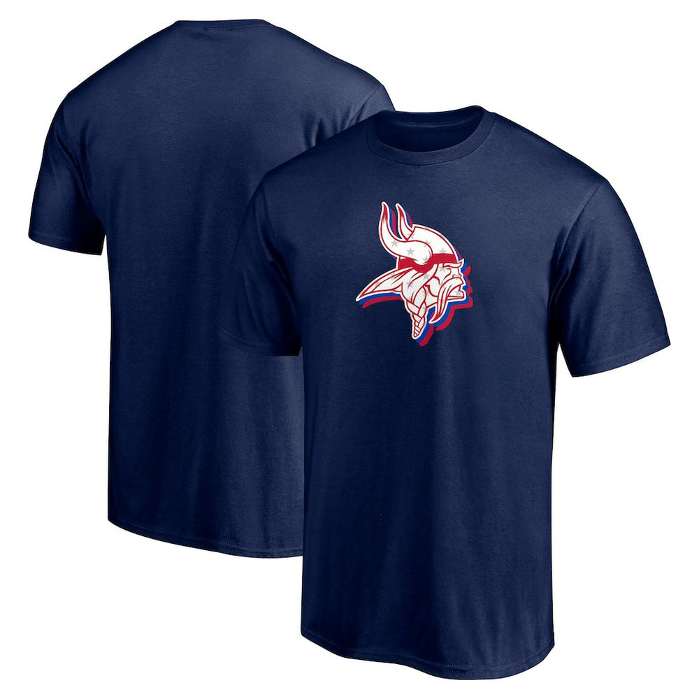 Red White and Team T-Shirt - Minnesota Vikings
