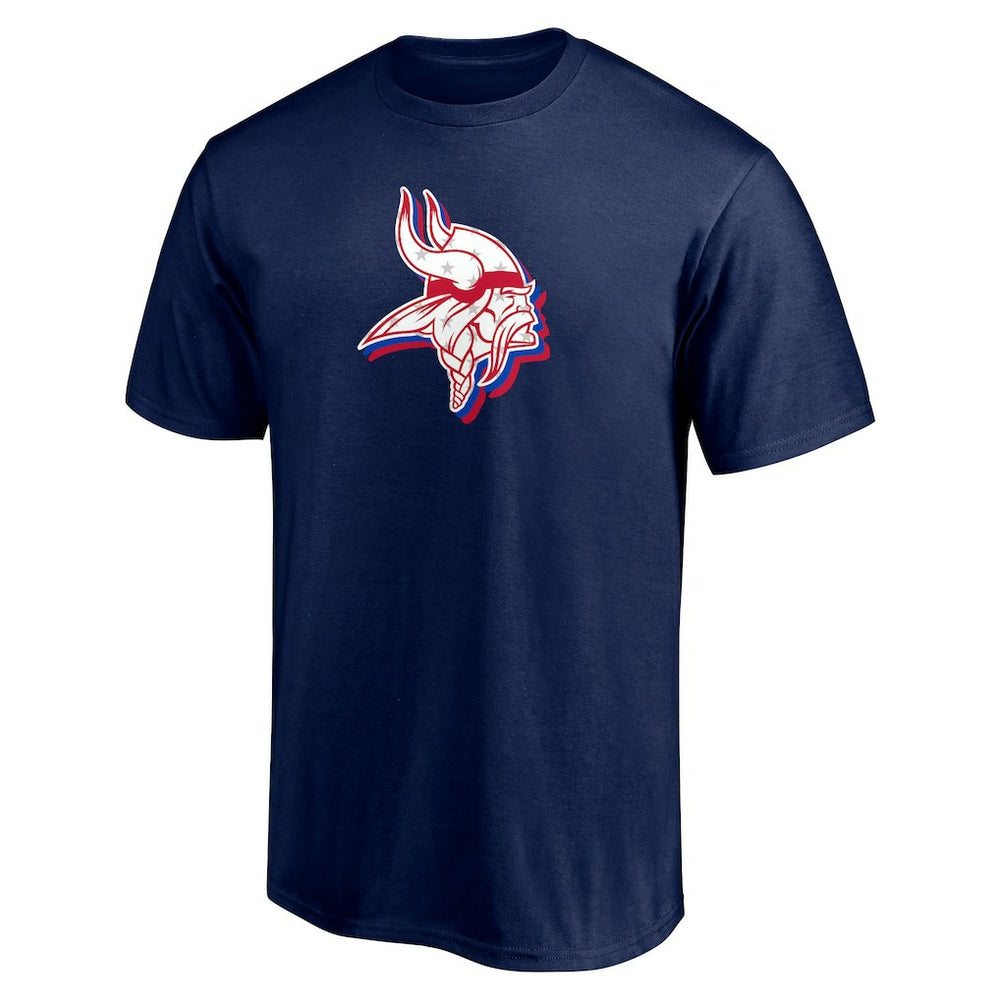 Red White and Team T-Shirt - Minnesota Vikings