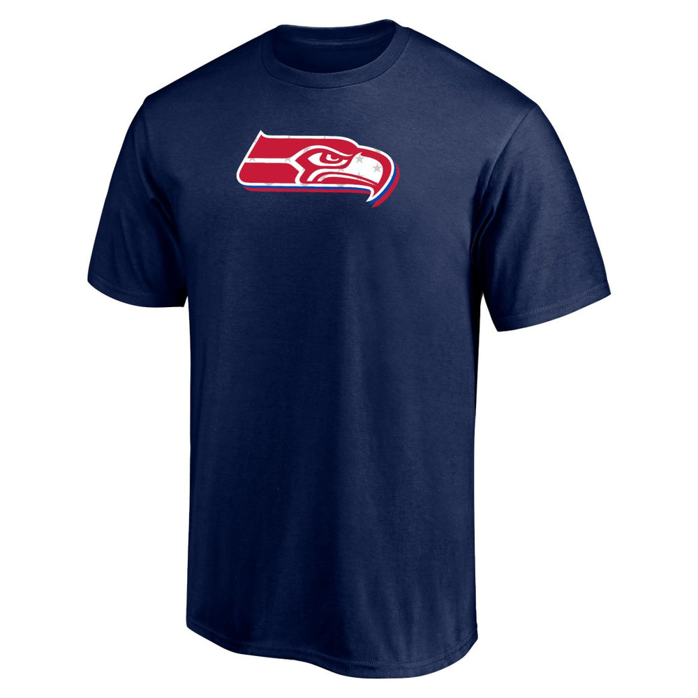 Red White and Team T-Shirt - Seattle Seahawks
