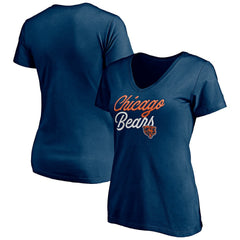 Women's Long Stride V-Neck T-Shirt - Chicago Bears
