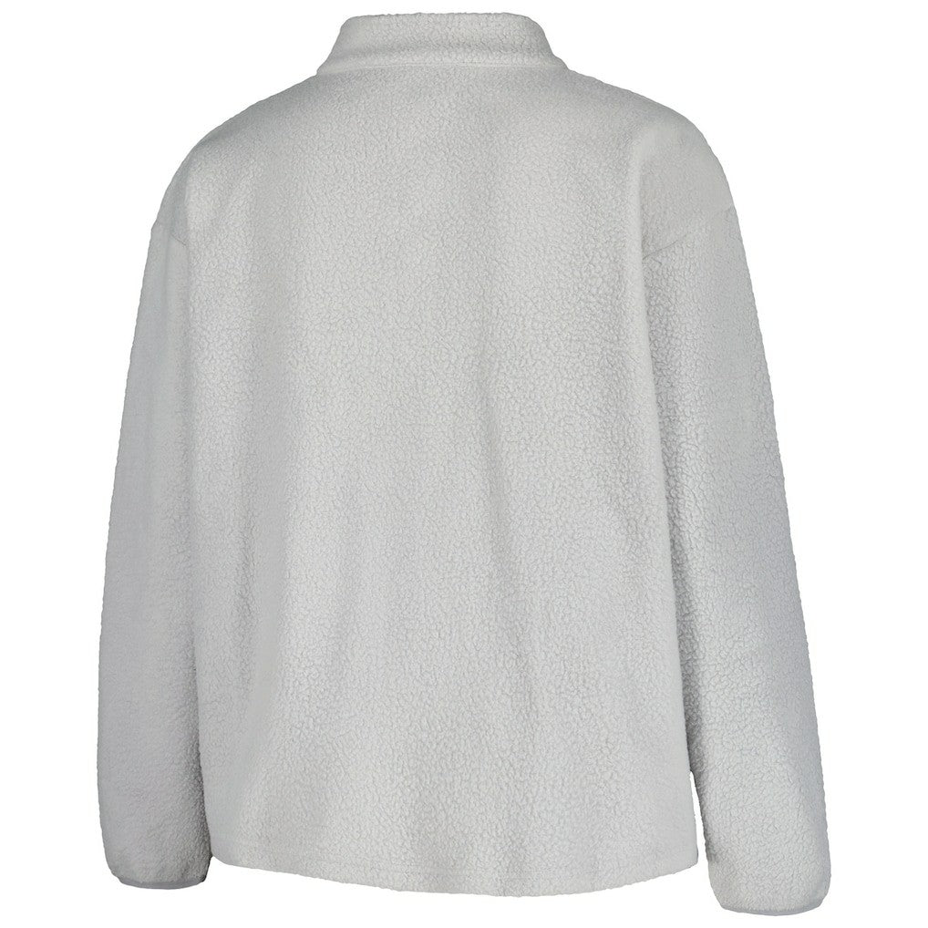 Profile Women's Plus Size Sherpa Quarter-Zip Jacket - Cleveland Browns