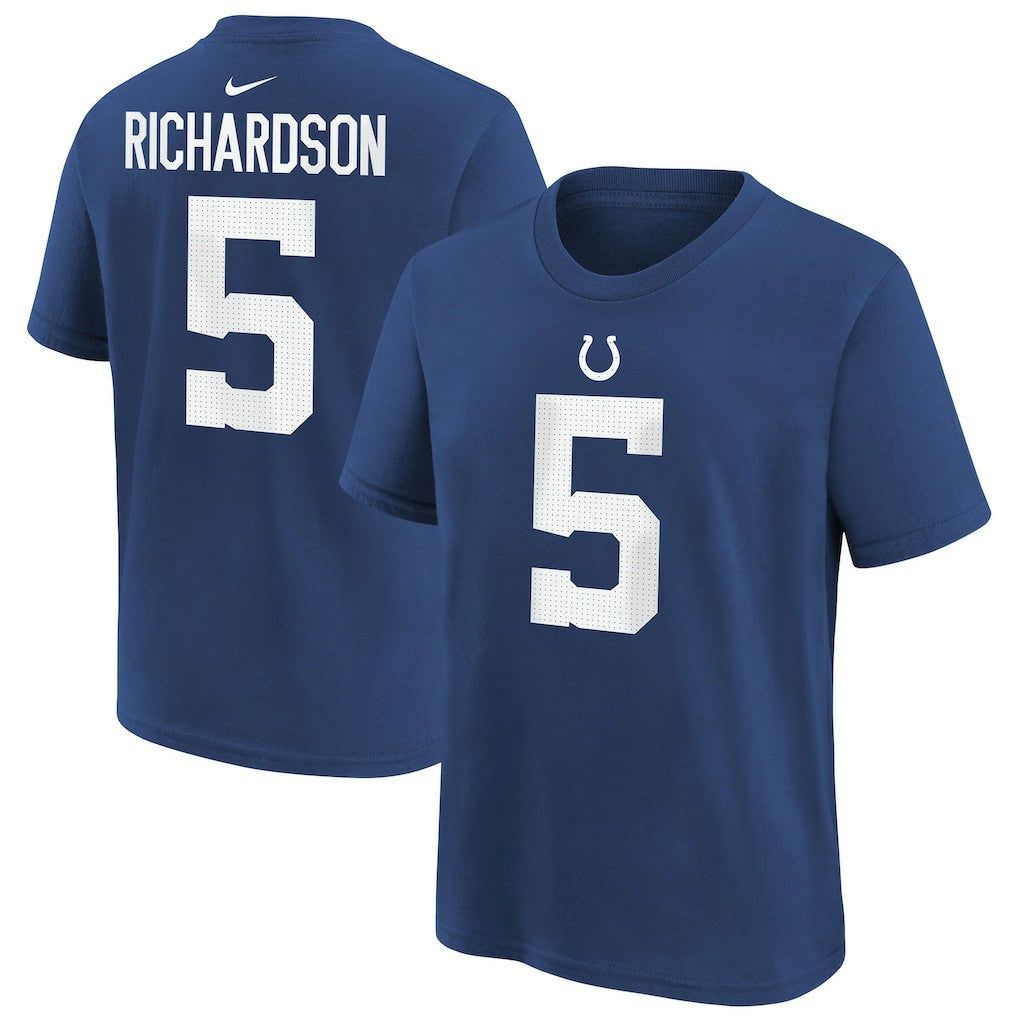 Anthony Richardson Sr.  Youth Player Name & Number T-Shirt - Indianapolis Colts