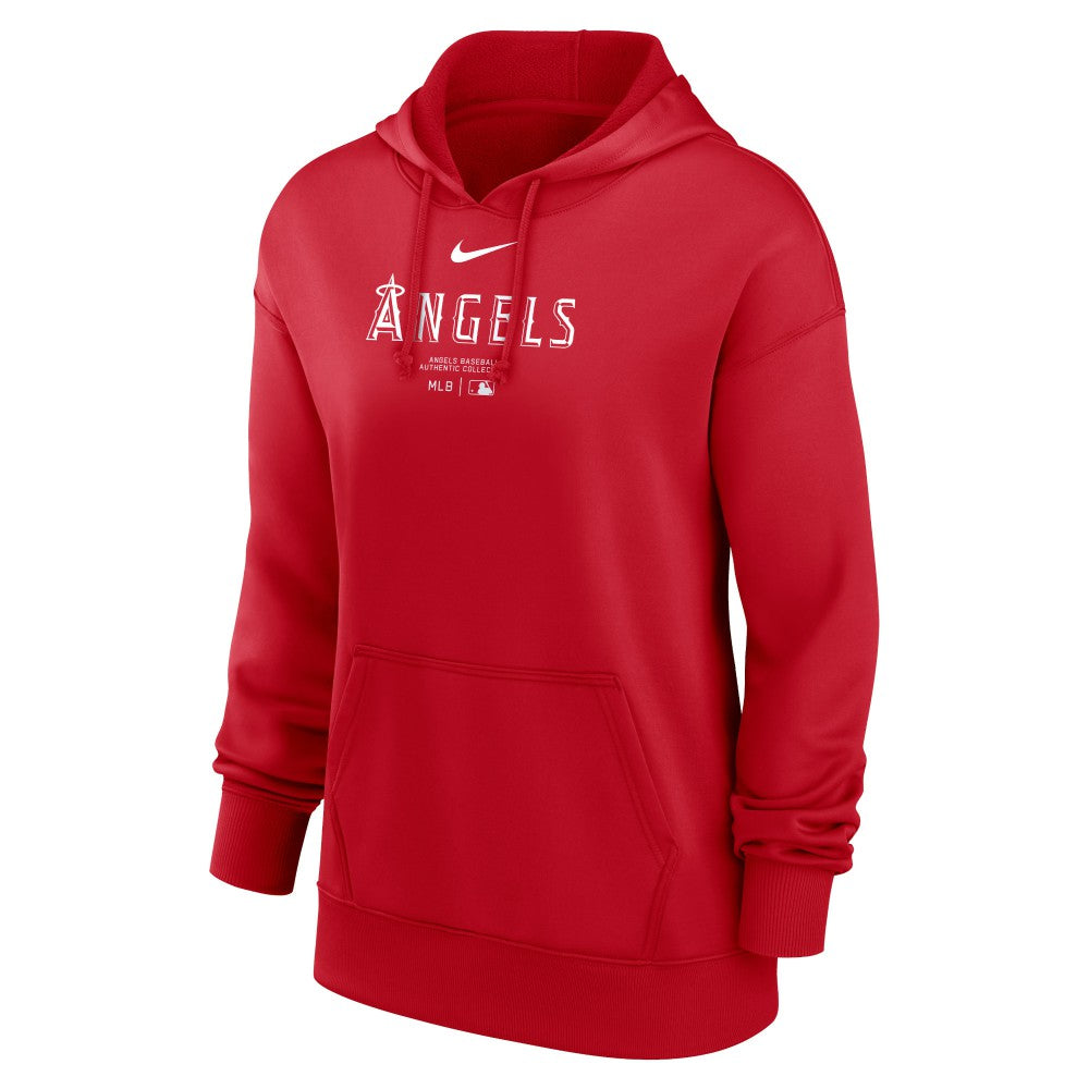 MLB Los Angeles Angels Nike Women's Authentic Collection Performance Pullover Hoodie