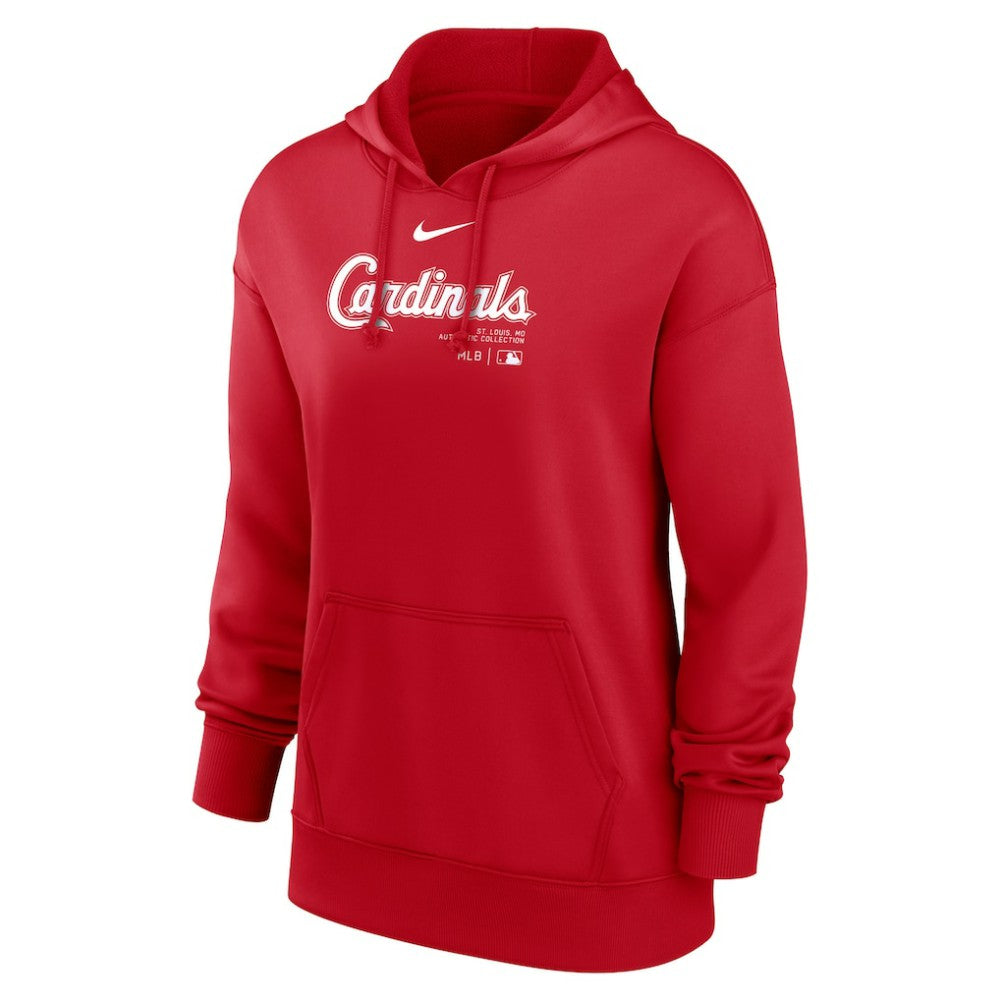 MLB St. Louis Cardinals Nike Women's Authentic Collection Performance Pullover Hoodie