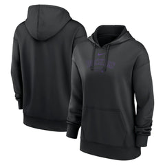 MLB Colorado Rockies Nike Women's Authentic Collection Performance Pullover Hoodie