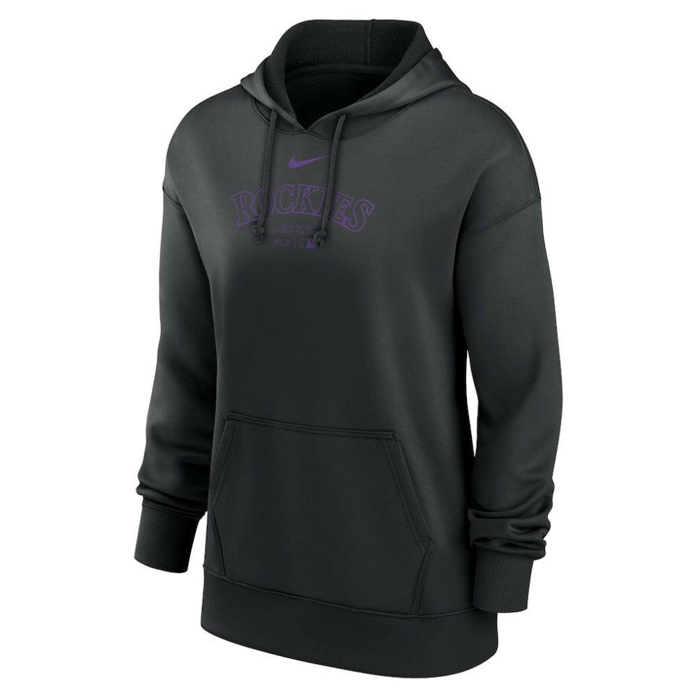 MLB Colorado Rockies Nike Women's Authentic Collection Performance Pullover Hoodie