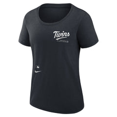 MLB Minnesota Twins Nike Women's Authentic Collection Performance Scoop Neck T-Shirt