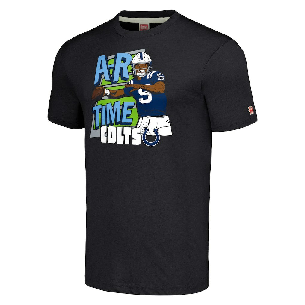 Anthony Richardson Sr.  Homage Unisex Caricature Player Tri-Blend T-Shirt - Indianapolis Colts