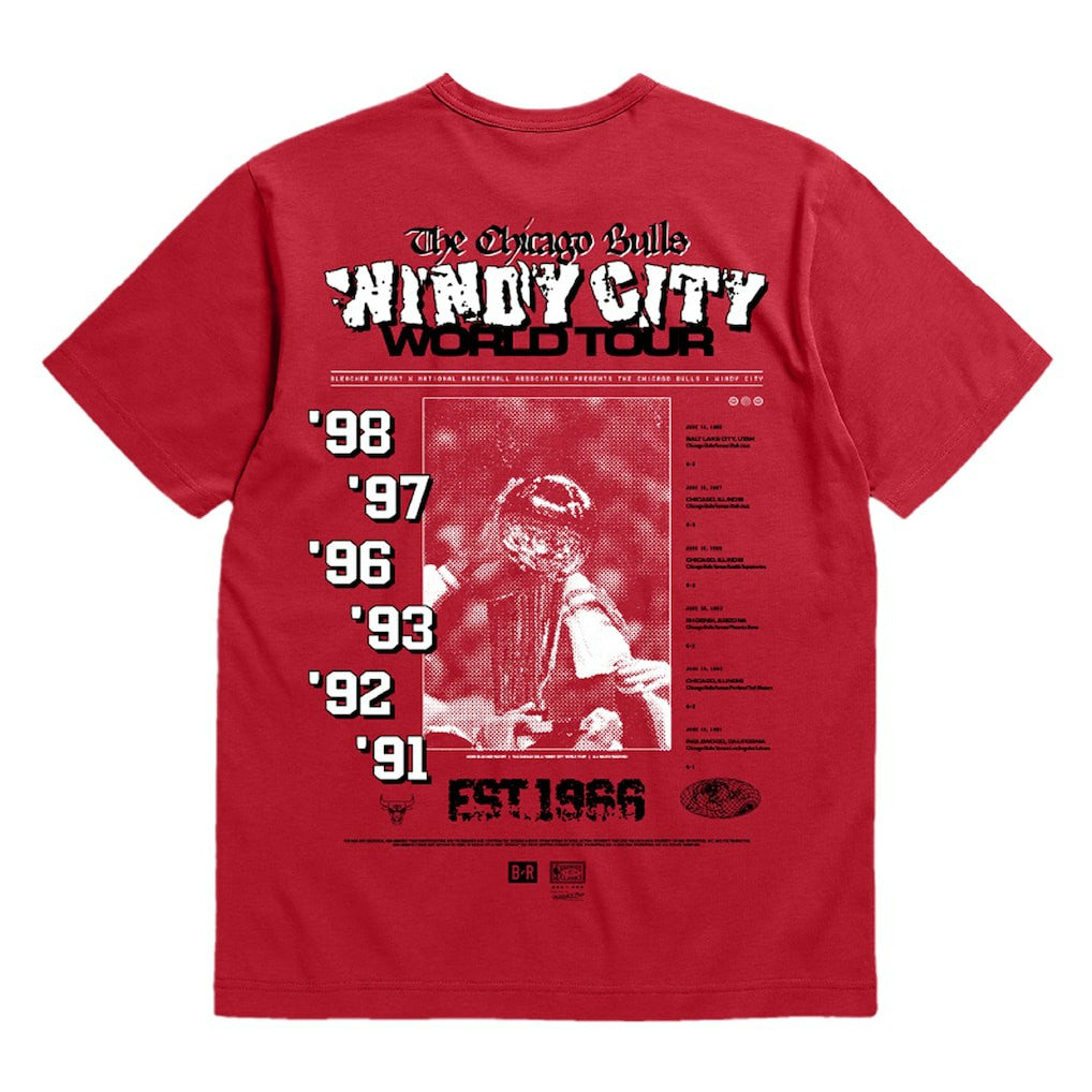 NBA Chicago Bulls Bleacher Report x  Unisex World Tour T-Shirt sale