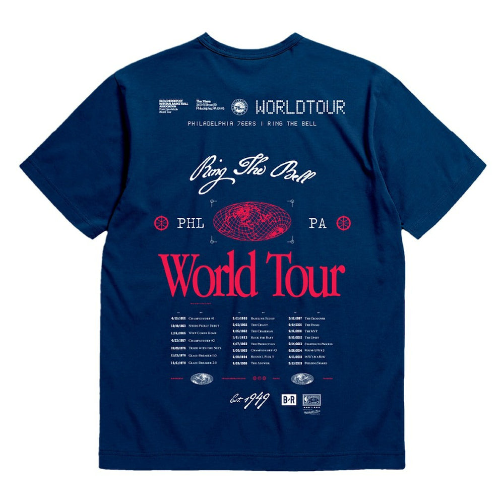 NBA Philadelphia 76ers Bleacher Report x  Unisex World Tour T-Shirt