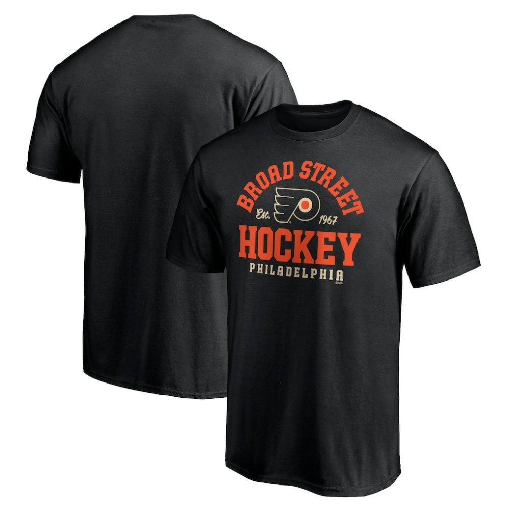 NHL Black Philadelphia Flyers Hometown Collection Broad Street T-Shirt