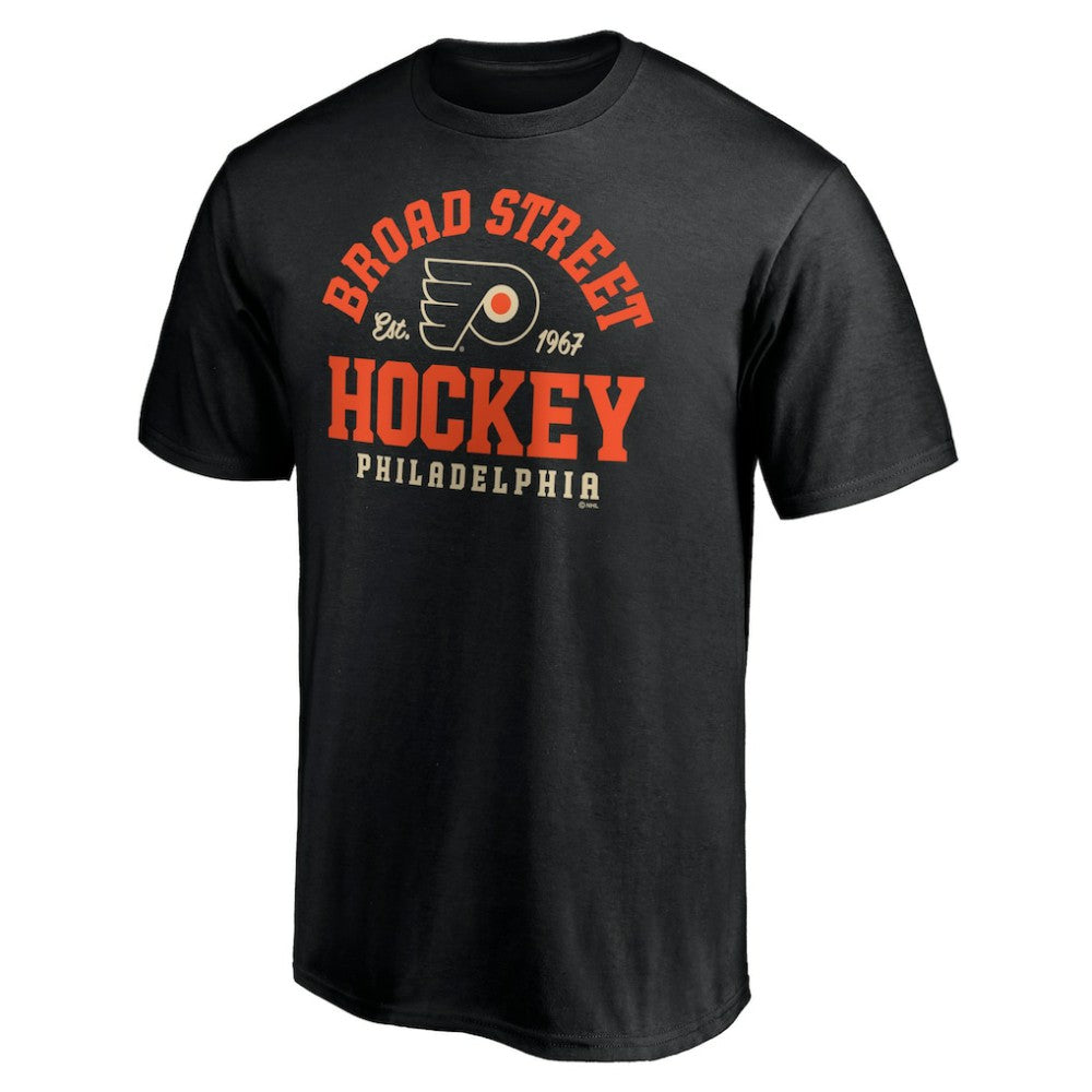 NHL Black Philadelphia Flyers Hometown Collection Broad Street T-Shirt
