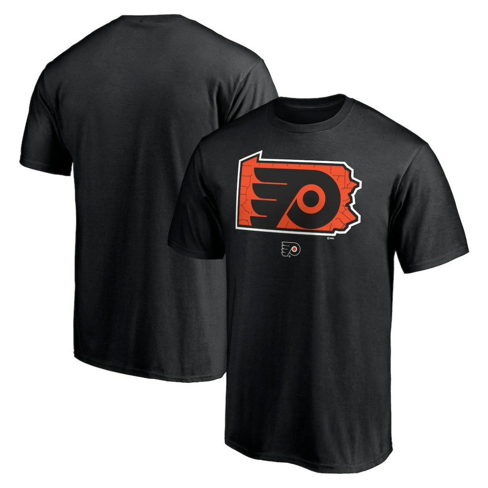 NHL Black Philadelphia Flyers Hometown Collection State T-Shirt