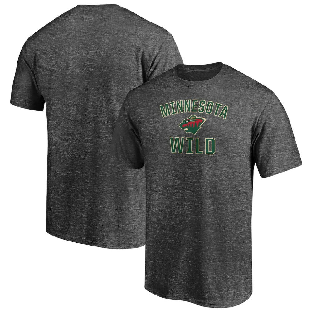 NHL Charcoal Minnesota Wild Victory Arch T-Shirt