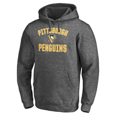 NHL Charcoal Pittsburgh Penguins Victory Arch Pullover Hoodie