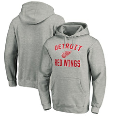 NHL Gray Detroit Red Wings Victory Arch Pullover Hoodie