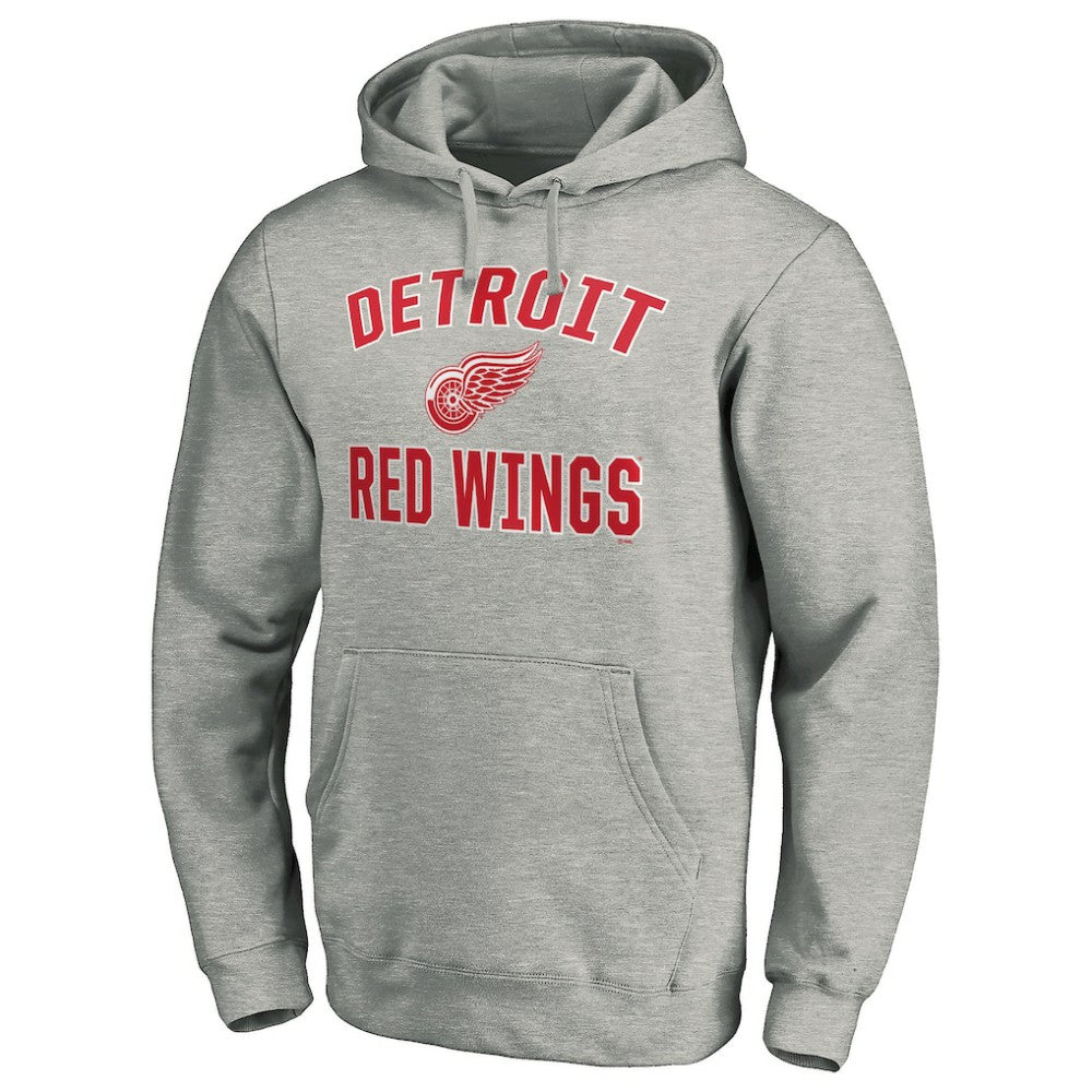 NHL Gray Detroit Red Wings Victory Arch Pullover Hoodie