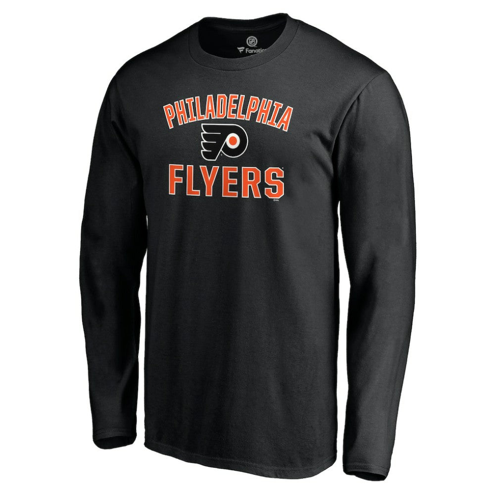 NHL Black Philadelphia Flyers Victory Arch Long Sleeve T-Shirt