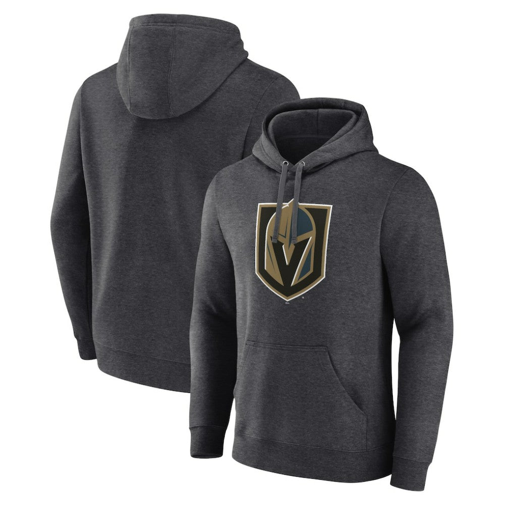 NHL Charcoal Vegas Golden Knights Primary Logo Pullover Hoodie